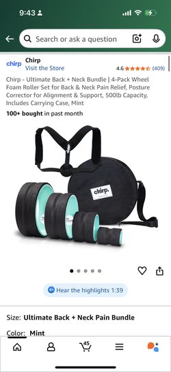 Chirp Wheel Foam Roller 