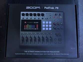 Podcast Recorder Zoom podtrak p8