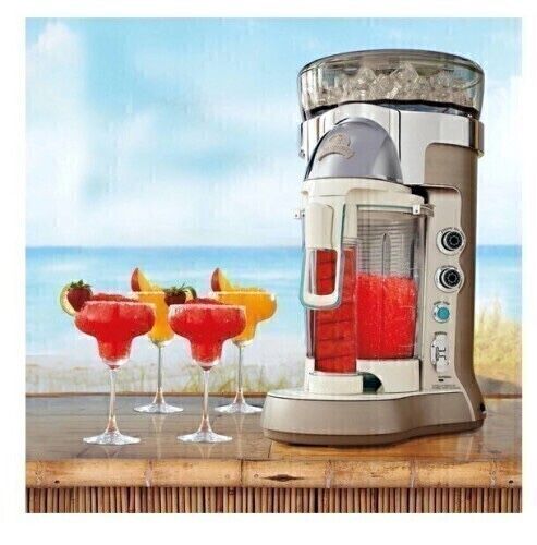 MARGARITAVILLE BALI FROZEN CONCOCTION MAKER WITH SELF-DISPENSING LEVER, AUTOMATED DRINK MIXER FOR SMOOTHIES, MARGARITAS, DAIQUIRIS, AND COLADA, 60 OZ.