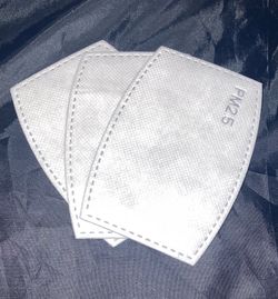 Face mask 3 pack filter insert.