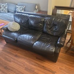 Black Leather Couch