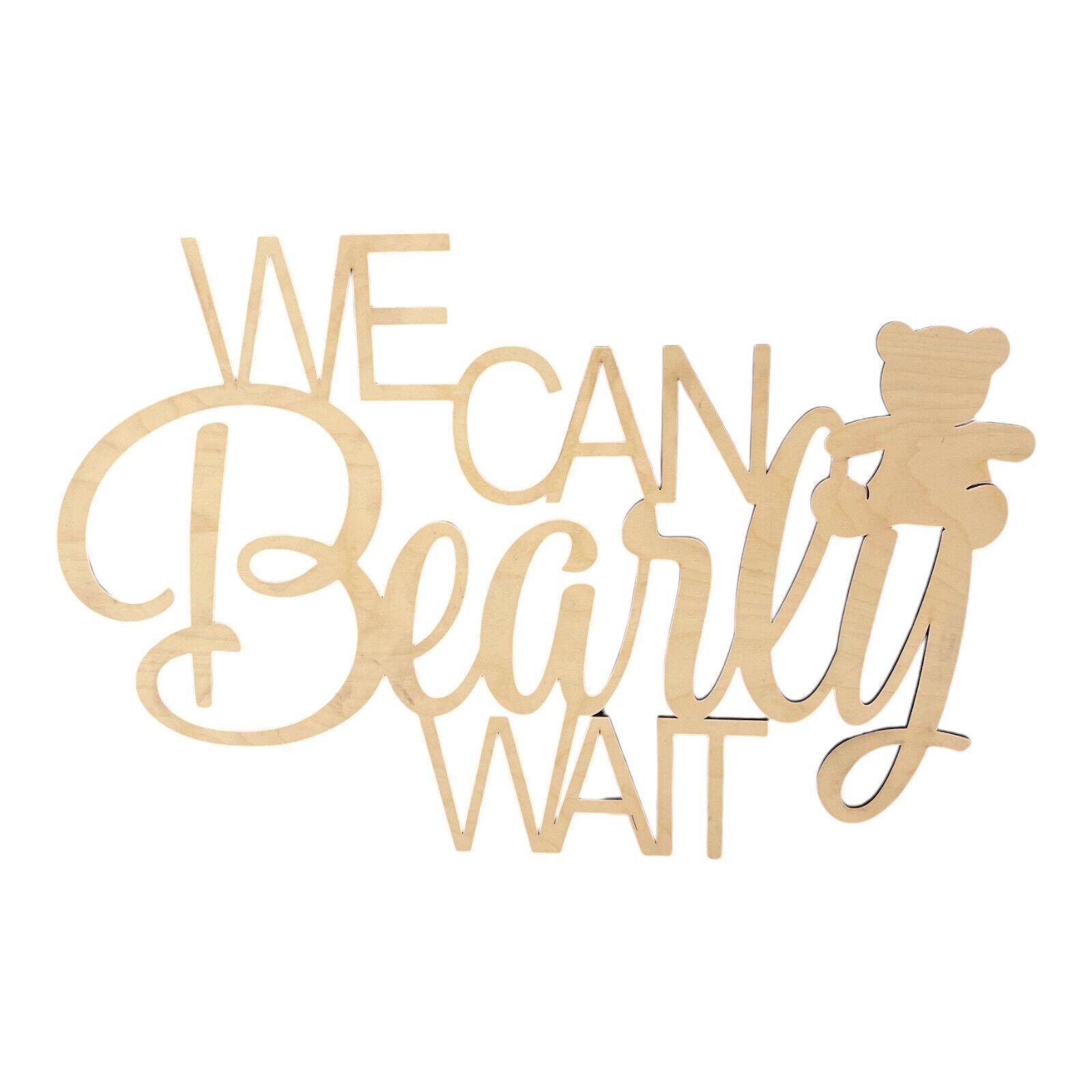 We Can Bearly Wait Baby Sign Baby Shower