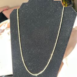 Gold Plated Rope Chain