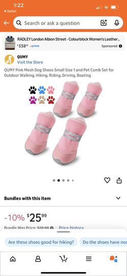 Pink Pet Shoes