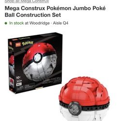 Mega Construx Pokemon Jumbo Poké Ball Construction Set