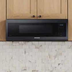 NEW 30" Samsung Smart Microwave Slim Over The Range Wi-Fi Voice Control Black Stainless Steel Kitchen 1.1 Cu Ft