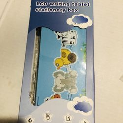 Kids LCD Writing Tablet Stationary Box  Great for car trips 