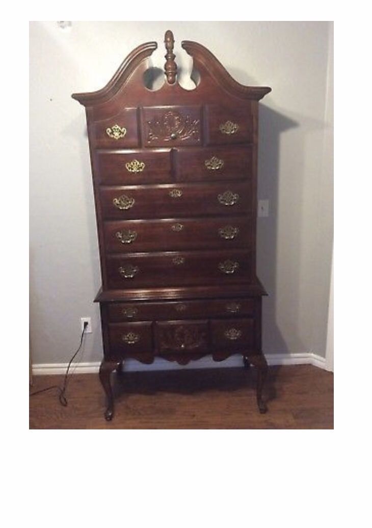 Cherry Tall Boy Dresser