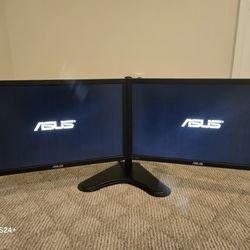 ASUS Dual PC Monitor With  Swivel Stand