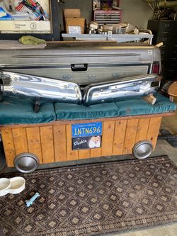Front bumper off a 1959 Ford Etzel.