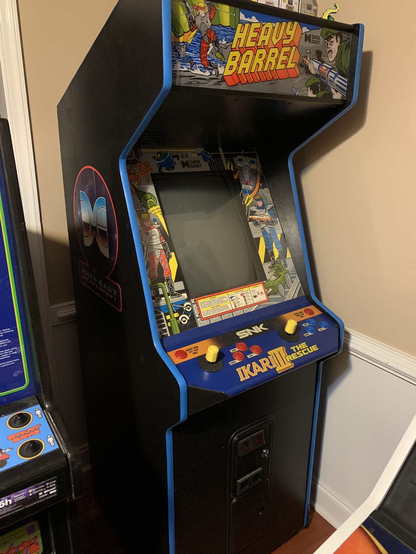 Heavy Barrel arcade game (multi LS-30 Data East cab)