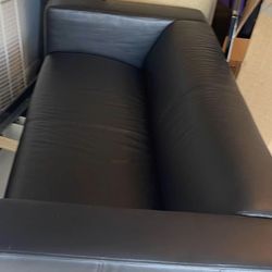 Ikea Leather Couch 