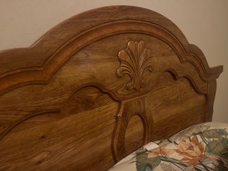 Headboard and bed frame + night stand