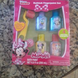 Minnie Bathtub Fingerpaint Set
