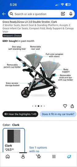 Graco double stroller