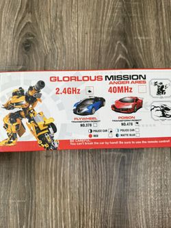 transformable robot rc car