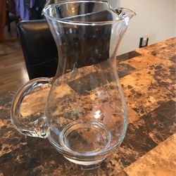 Vintage Princess House Heritage Hand Blown Pitcher 