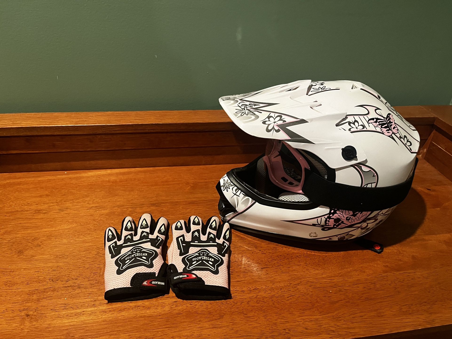 Youth Motocross Dirt bike Helmet And Gloves