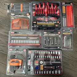 new tools sockets screw drivers drill bits magnetic tray allen wrenches drill accessories ratchet