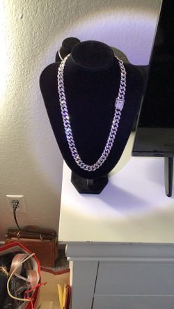 24 Inch Cuban Style Iced Out Necklace