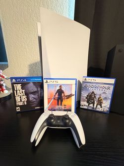 PlayStation 5 Console with Controller and 3 Games