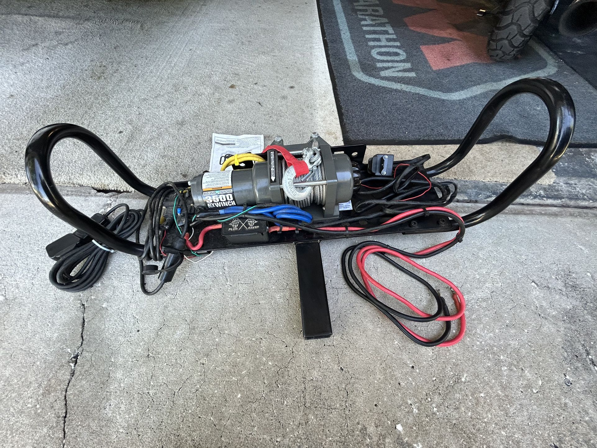 3500 Lb.winch On 9000 Lb Receiver Hitch Cradle
