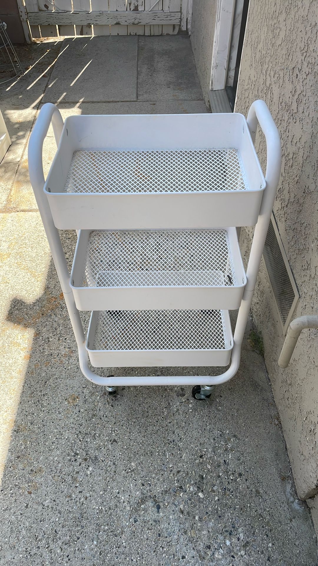 3ft Metal Container Cart With Wheels