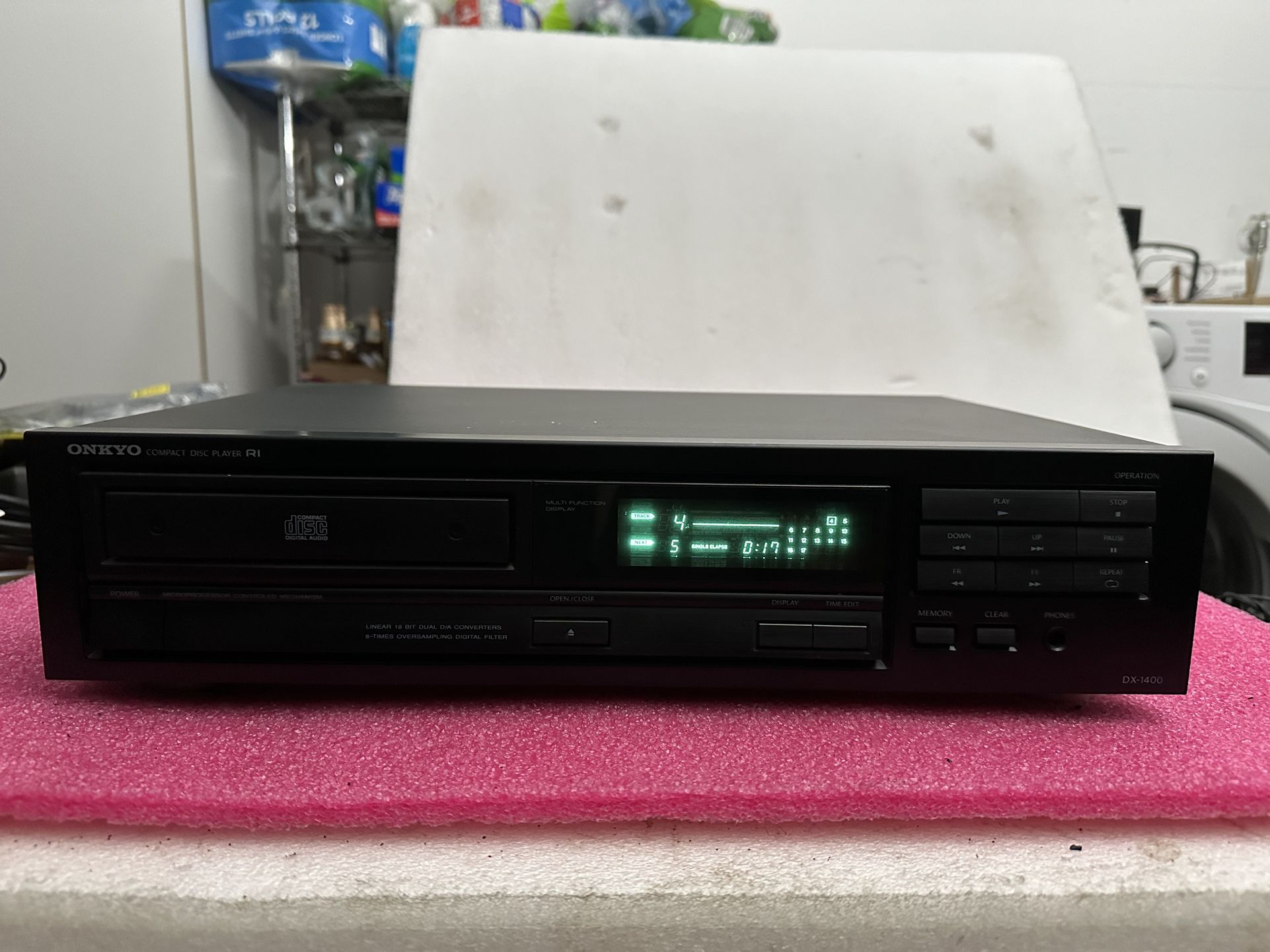 AUDIOPHILE ONKYO DX-1400 Single Stereo CD Compact Disc Player.Made in Japan