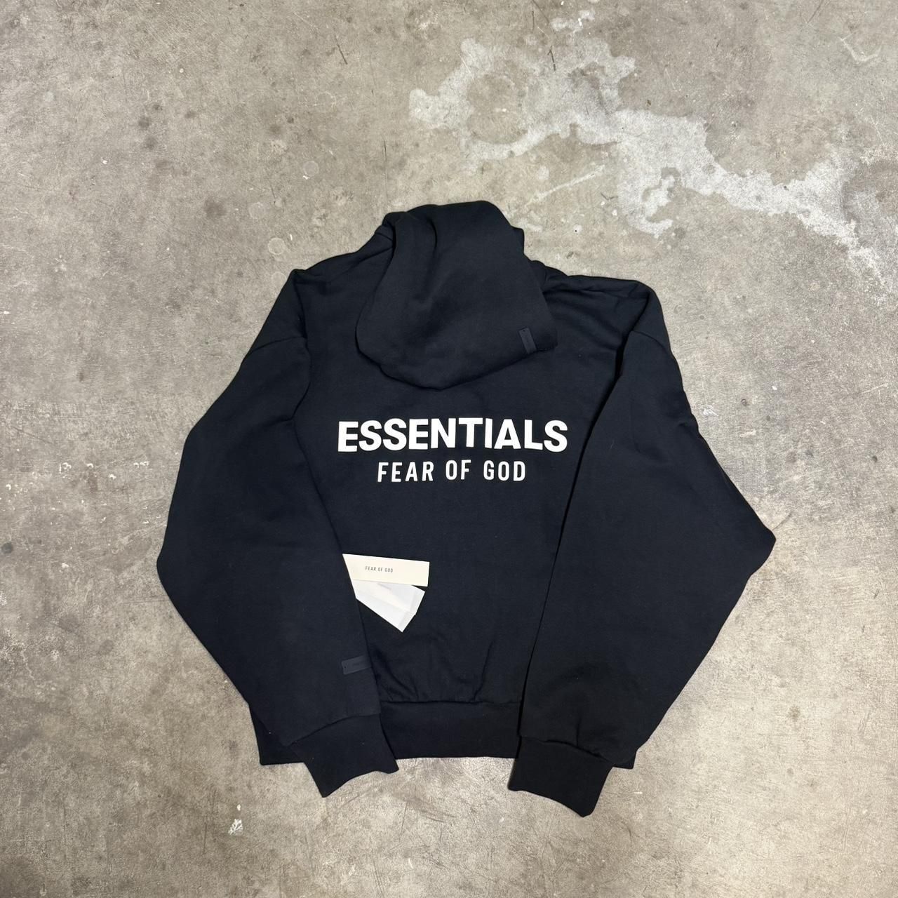 Unisex Fear of God Zip Hoodie Black Fleece SS24 Authentic Release