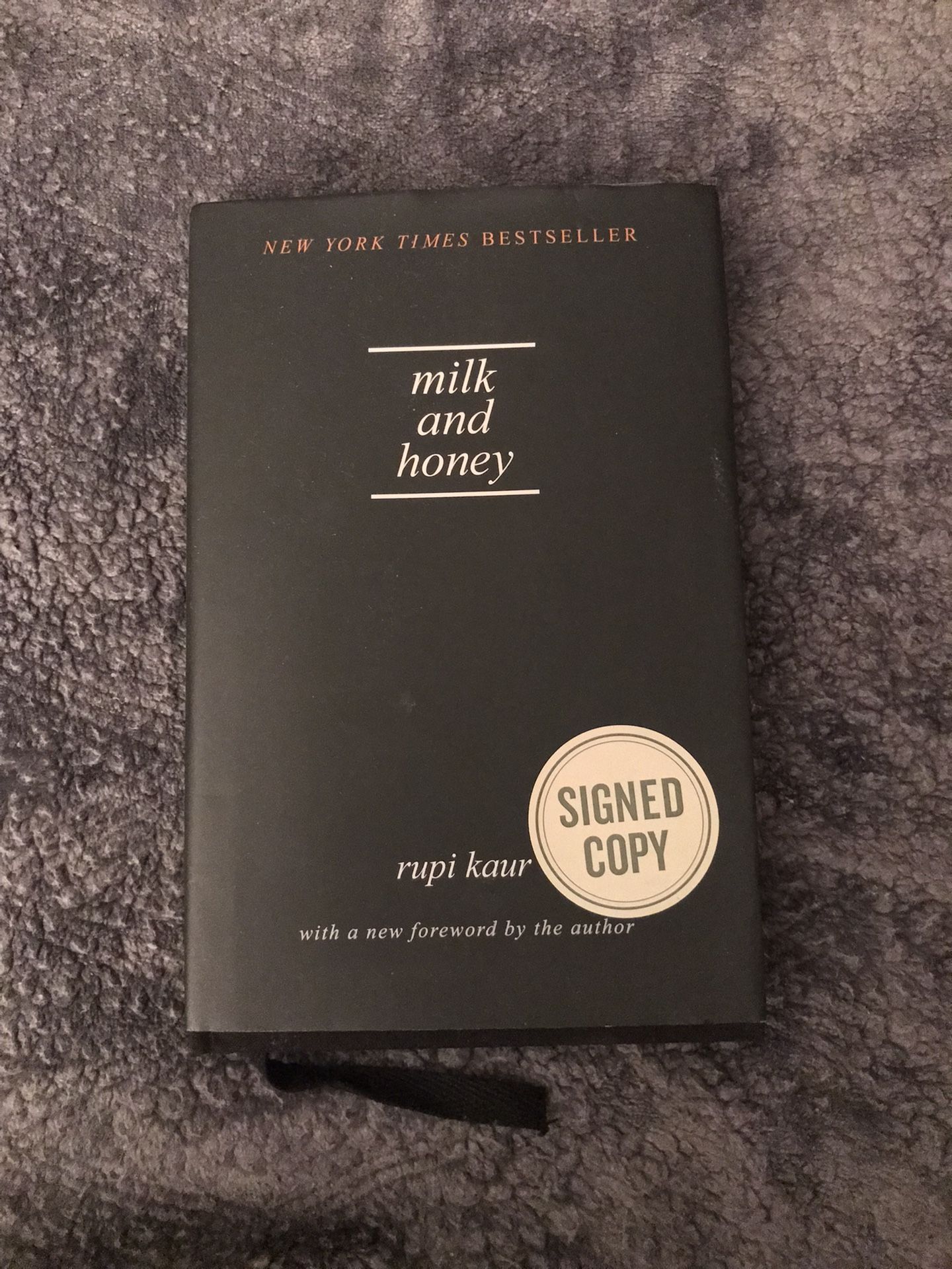 Rupi Kaur Signed Milk and Honey Hardcover Book