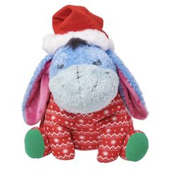 Disney Parks Holiday Eeyore Weighted 15inc Christmas Plush New with Tag
