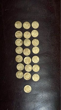 St Gaudens $20 Eagle Gold Coin set, 1/10 OZ 22K gold 22 coins $80