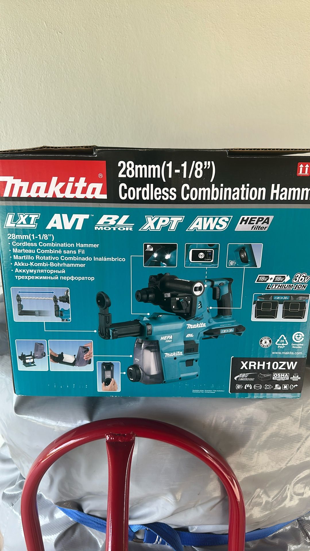 Makita Hepa Filter Coordless Hammer Drill