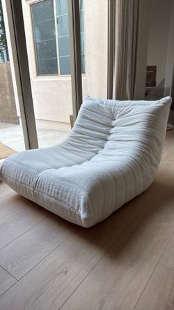 Togo Style Chair Lounge Seat White