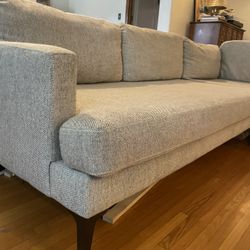 West elm Andes sectional with Moveable Ottoman 