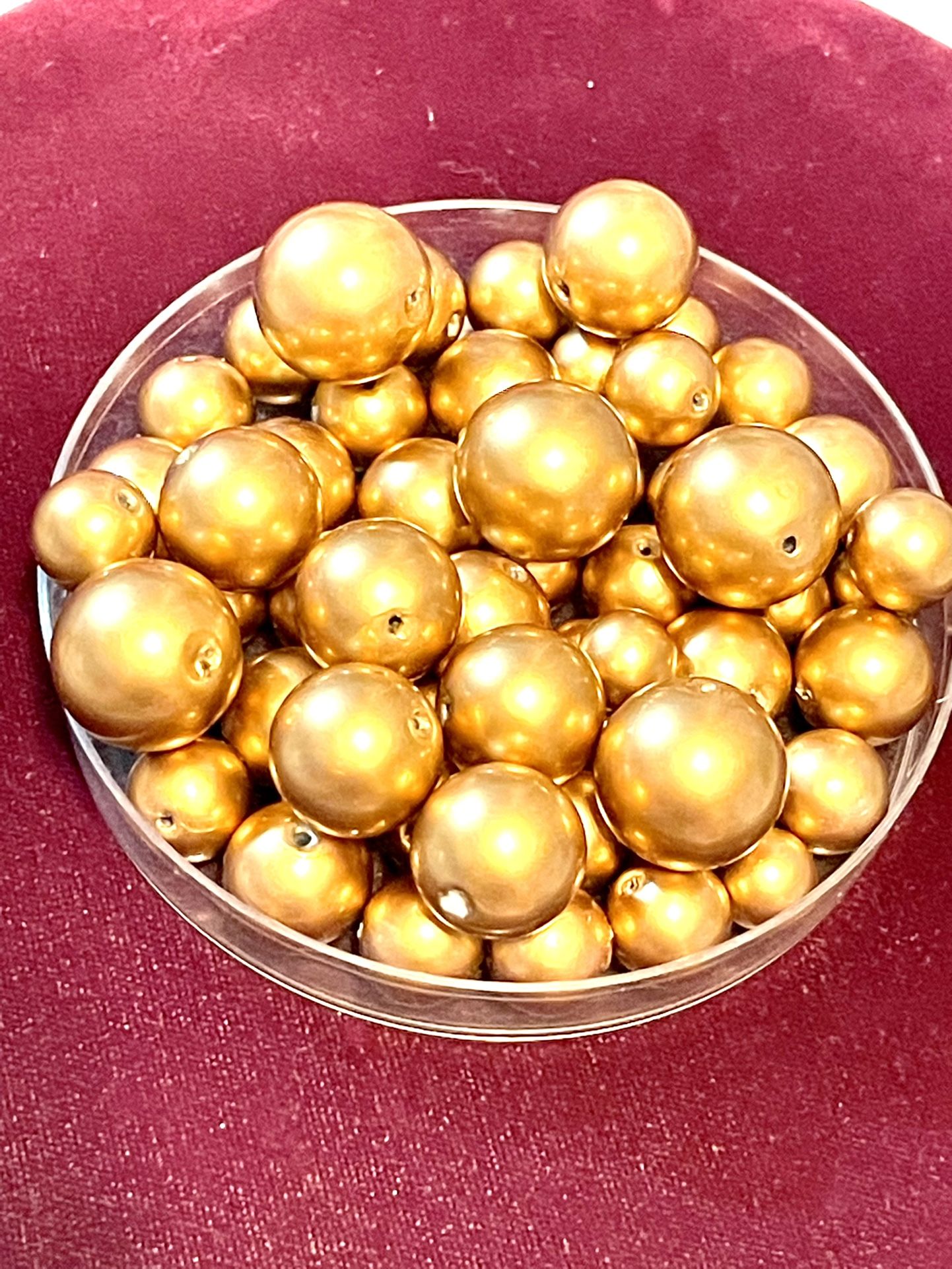 Lot Of Vintage Gold “Pearls”