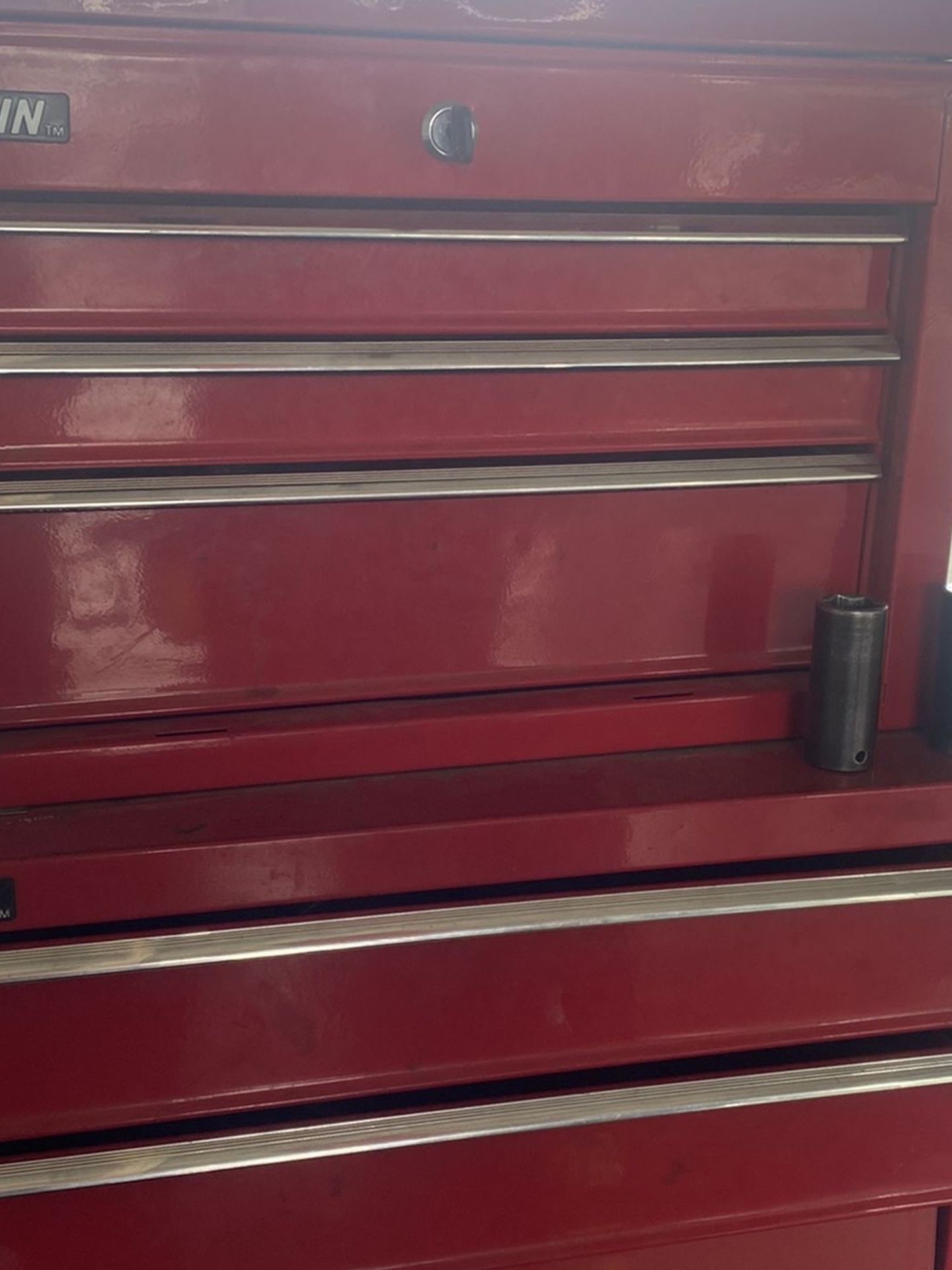 Tool Box Only Top Locks And It Has One Key