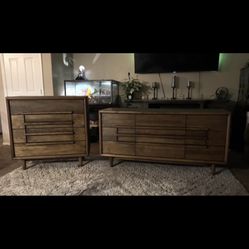 Mid-Century Modern Furniture Guild of California Dresser Set – Solid Wood
