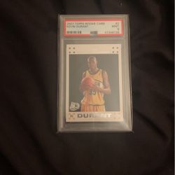 Kevin Durant Topps Rookie Psa 9