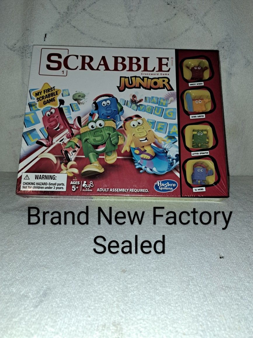 Brand New Factory Sealed Hasbro Scrabble Junior