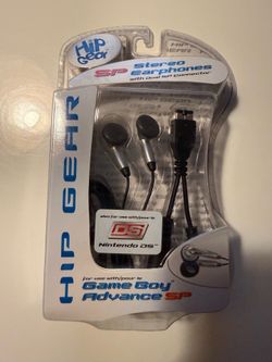 Hip Gear Stereo Earphones for Game Boy Advance SP & Nintendo DS