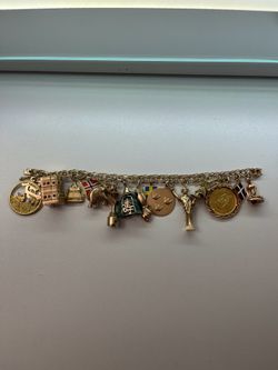 Vintage 14k charm bracelet