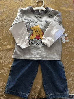 24 M New Disney Winnie The Pooh Outfit 2004 