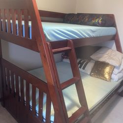2 Year Bunk Bed.s. Top Bed Is A Single Lower Bed Is A Double