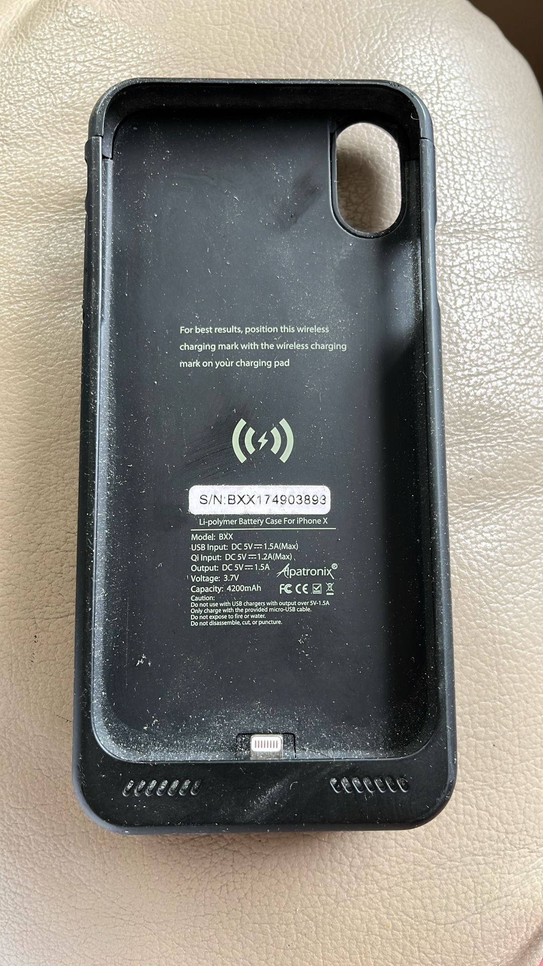 Alpatronix Li- Polymer Battery Case For iPhone X