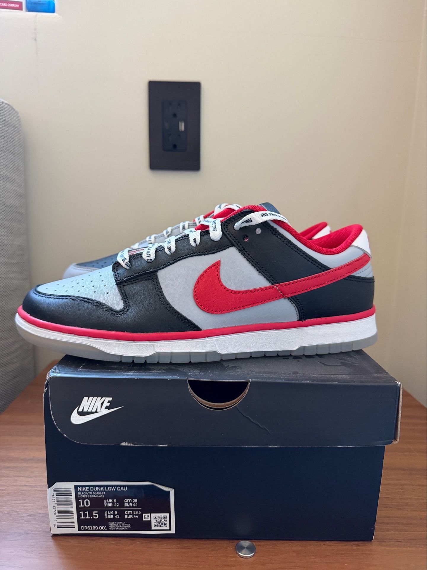 Nike Dunk Low Clark Atlanta University Size 10