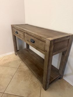 Rustic Farmhouse Wood Console / Entryway Table