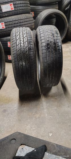 PAIR OF 185/66/15 WHEELS AND TIRES MOUNTED AND BALANCED