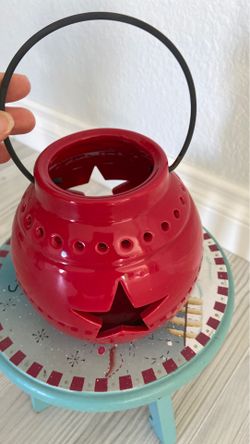 Small stool & ceramic lantern