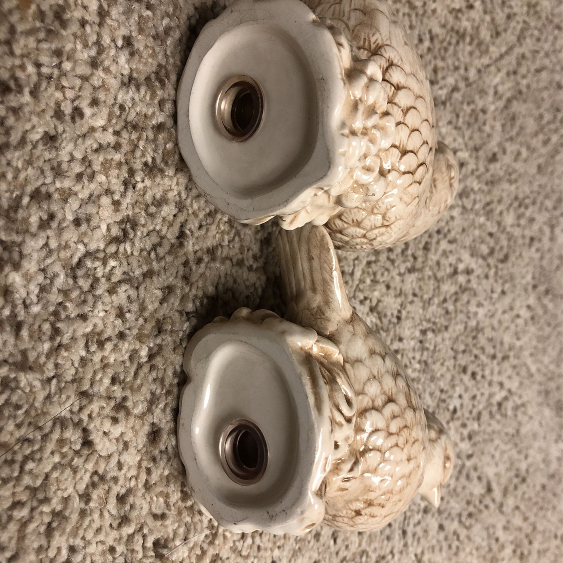 Quail bird ceramic pair salt and pepper shakers
